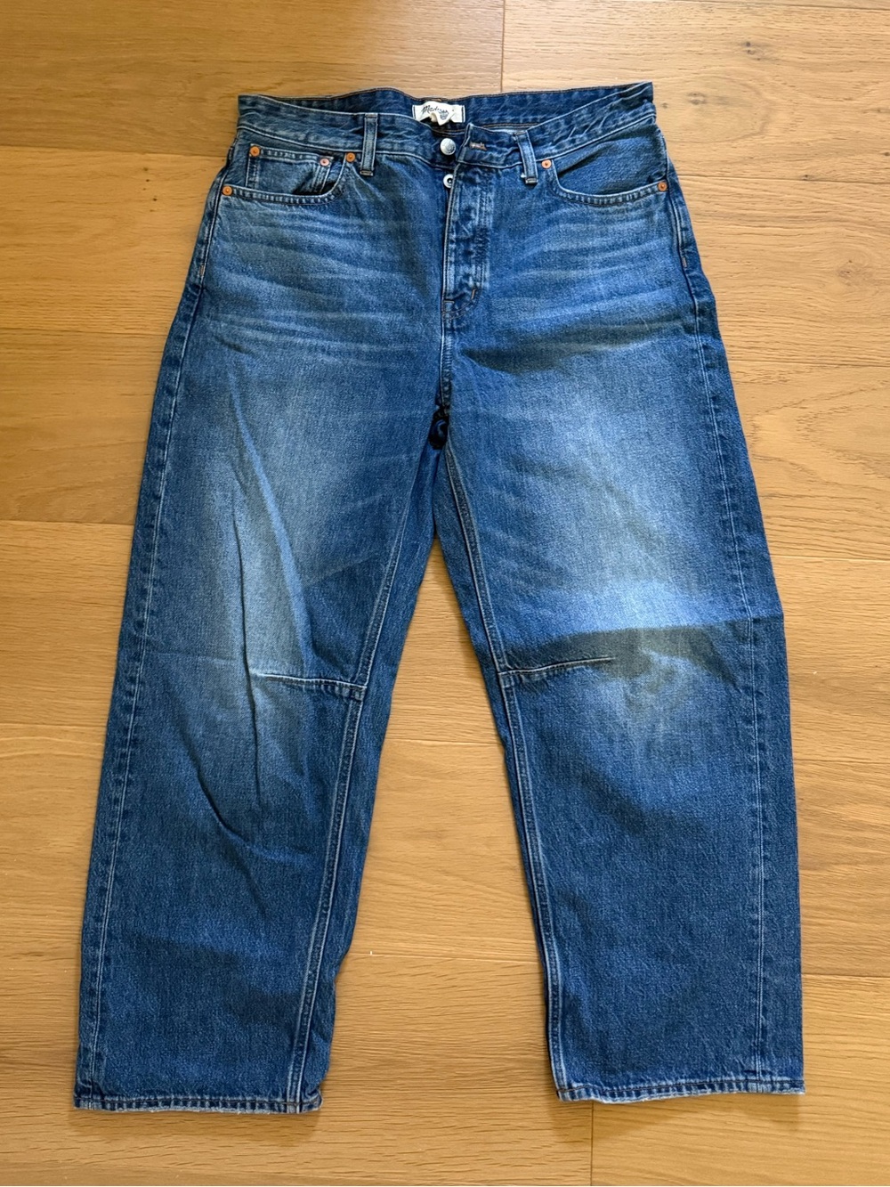 Madewell Darted Barrel Leg Jean